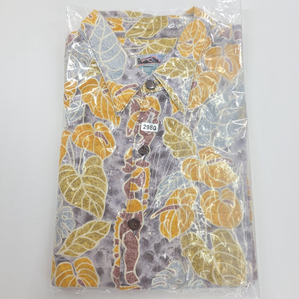 Vintage Aloha Reyn Spooner Hawaiian Shirt Men L Rayon Tiki Resort - Picture 8 of 8